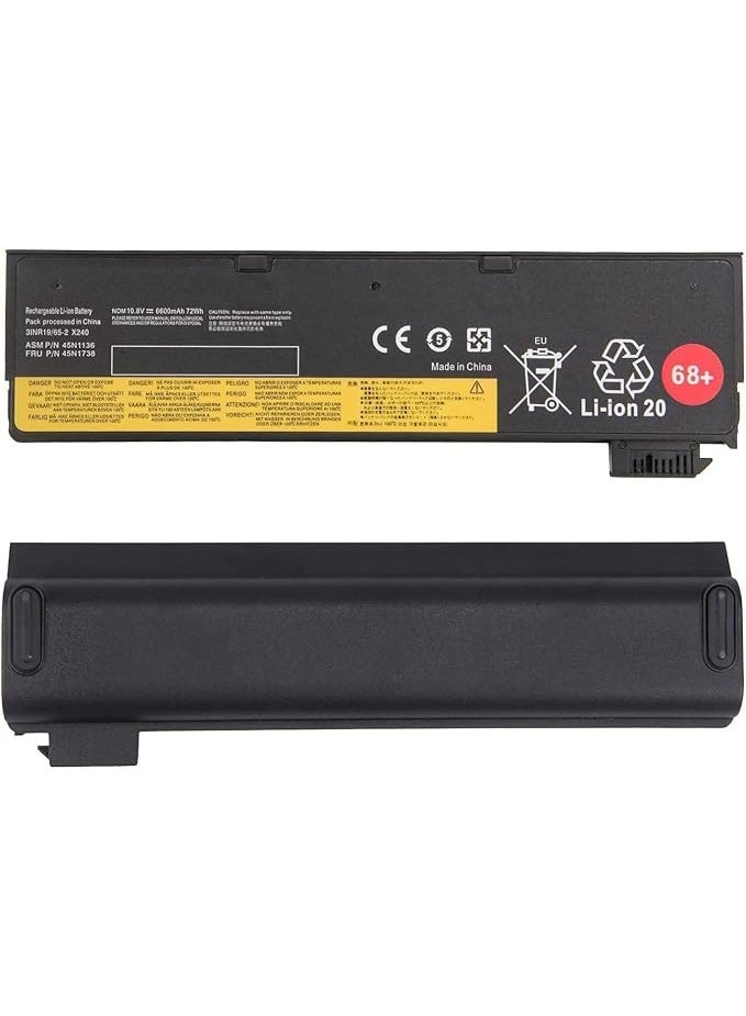 68+ 0C52862 battery is compatible with Lenovo ThinkPad T440, T450, W530, X240, and other models, featuring a 72Wh capacity Replace - Image 3